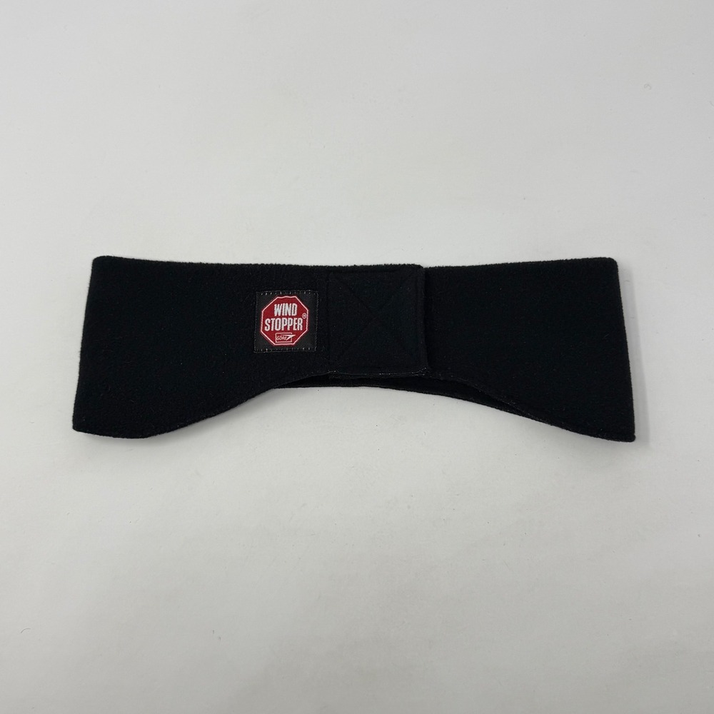 Gore Windstopper Fleece Headband Black‎ Ear Warmer Adjustable Velcro Unisex